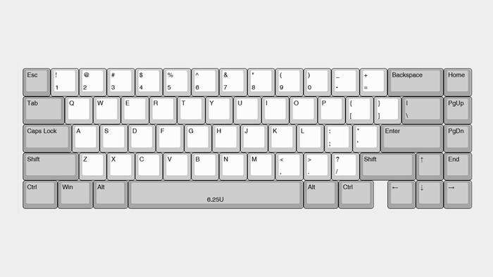 Раскладка ANSI 65% Раскладка ANSI 65%